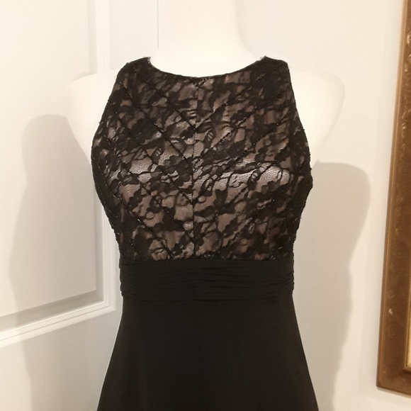 EVAN PICONE Chiffon Black Flowy Dress - Picture 7 of 9